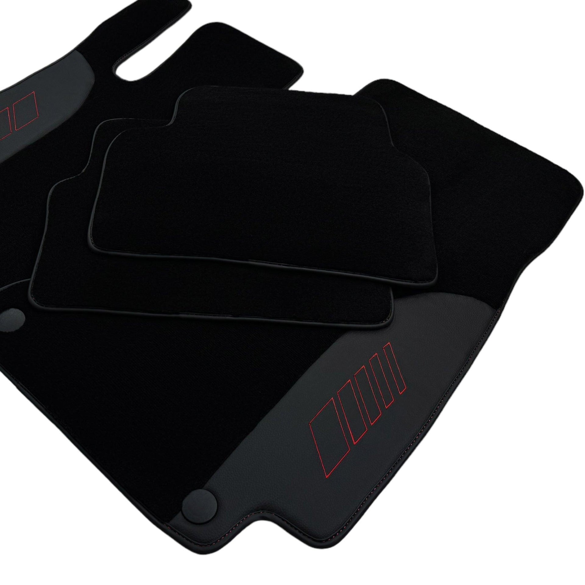 Black Floor Mats For Mercedes Benz E-Class W210 Sedan (1995-2002) | AutoWin Edition - AutoWin