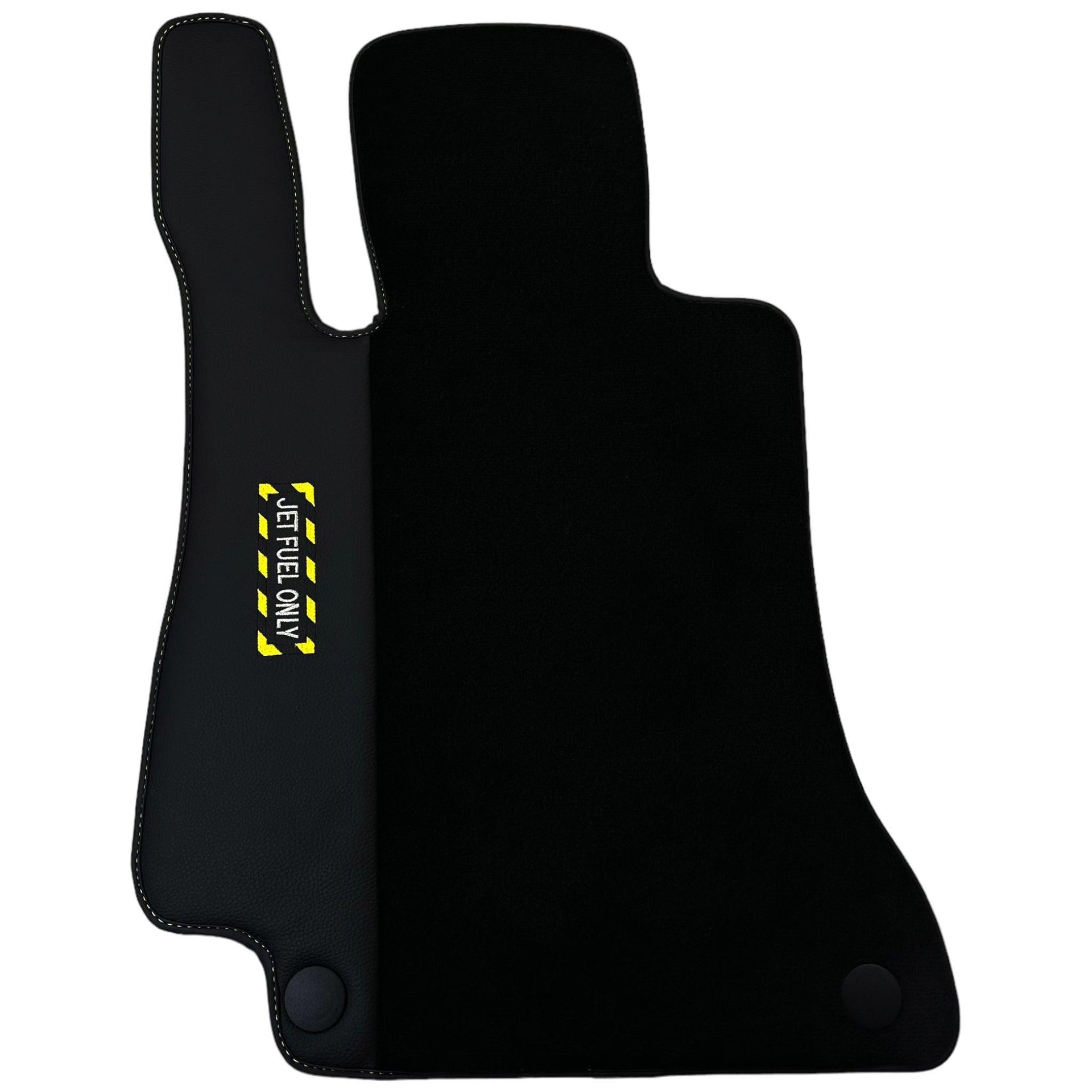 Black Floor Mats For Mercedes Benz S-Class X222 Maybach (2015-2021) | Fighter Jet Edition - AutoWin