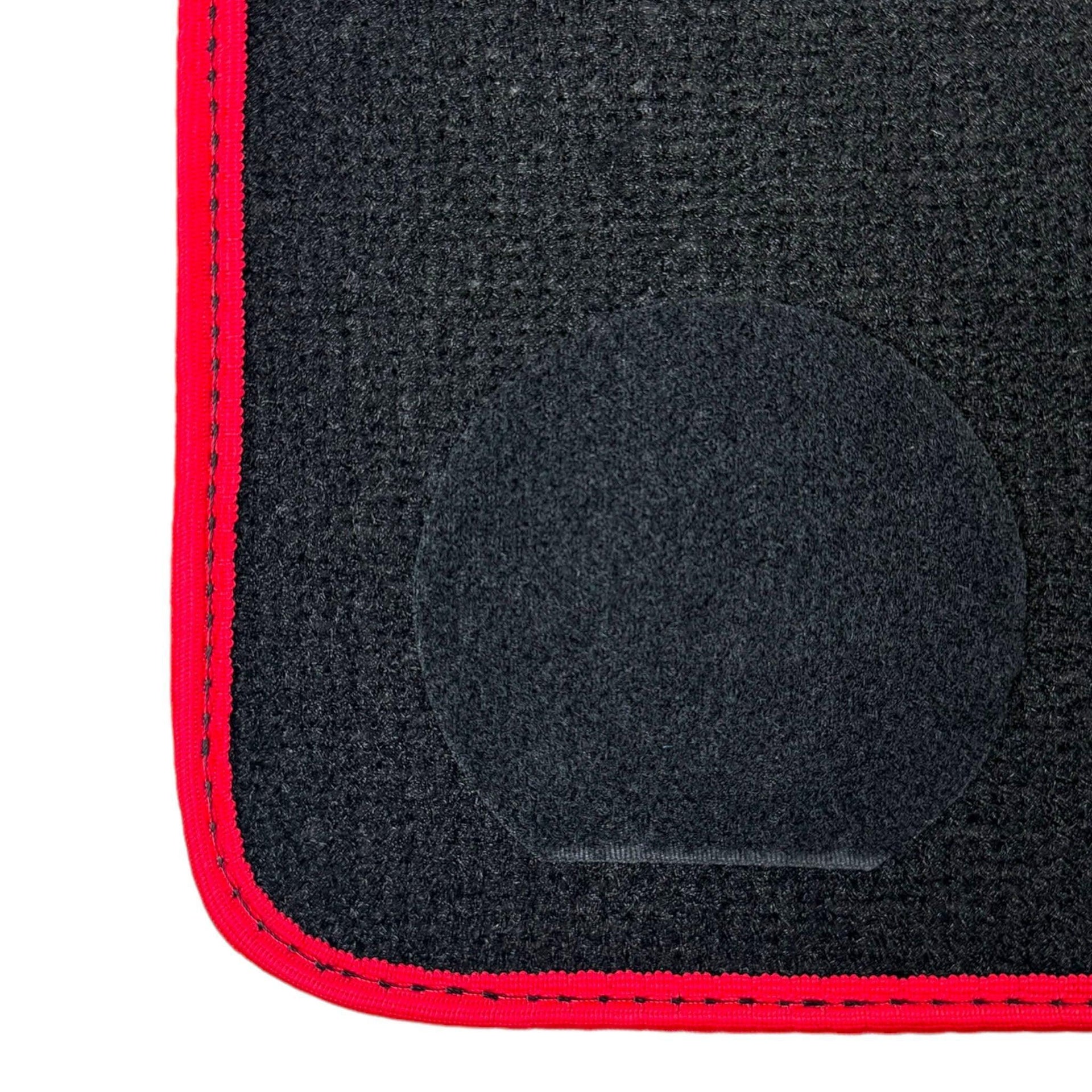 Black Mats For BMW 3 Series E30 2-doors Coupe | Red Trim - AutoWin