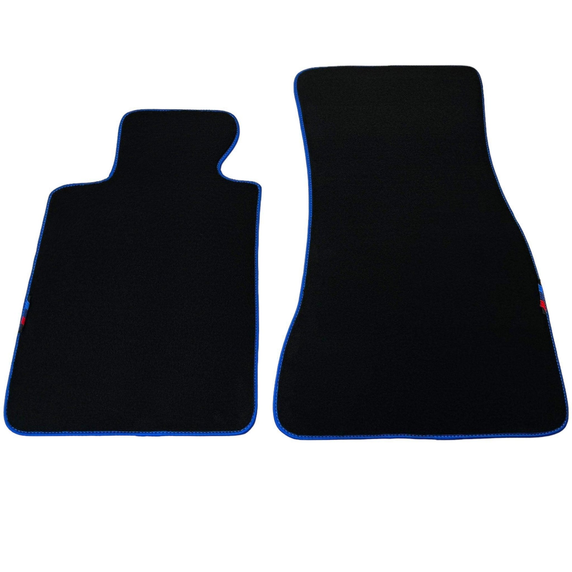 Black Mats For BMW M3 E46 | Blue Trim - AutoWin