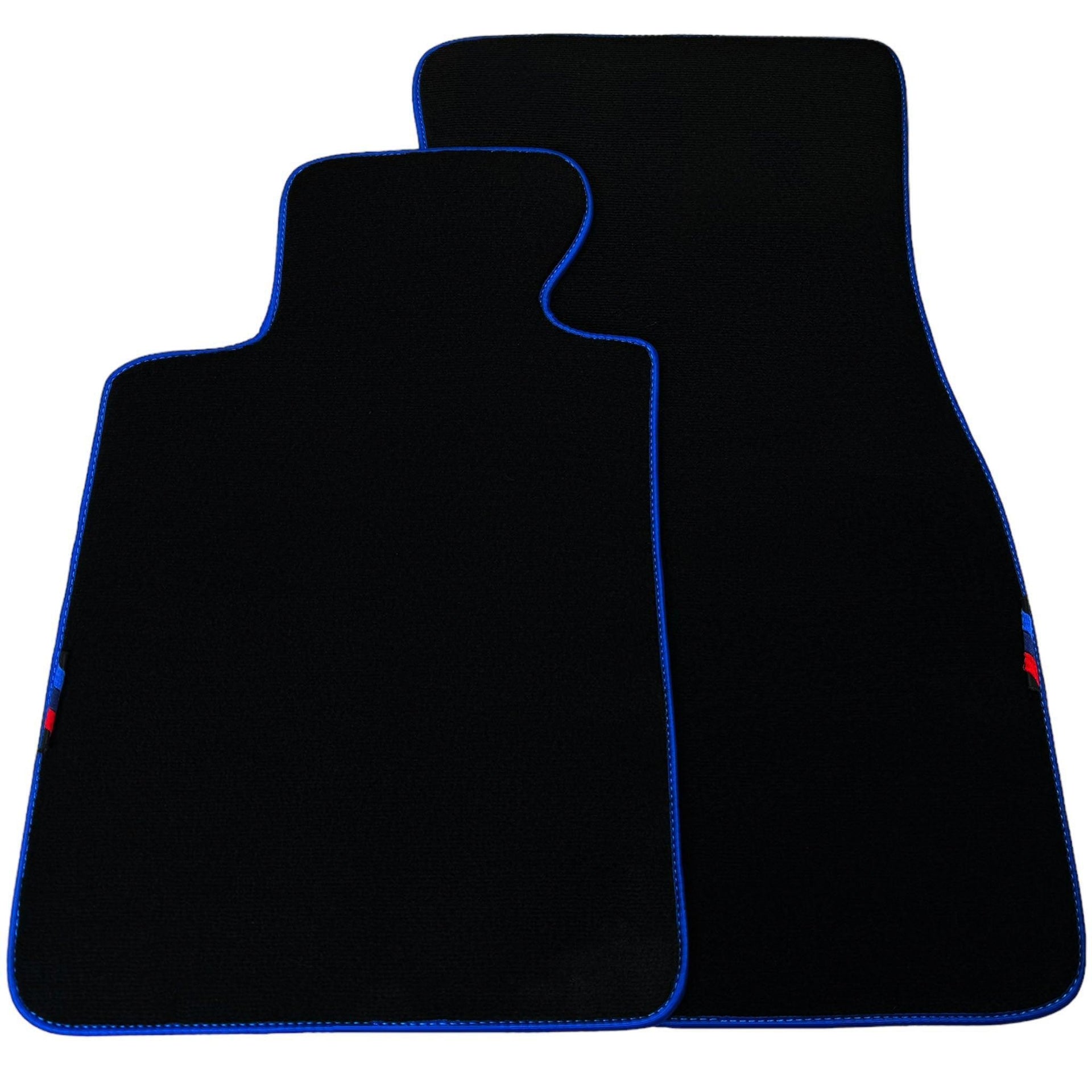 Black Mats For BMW M3 E46 | Blue Trim - AutoWin