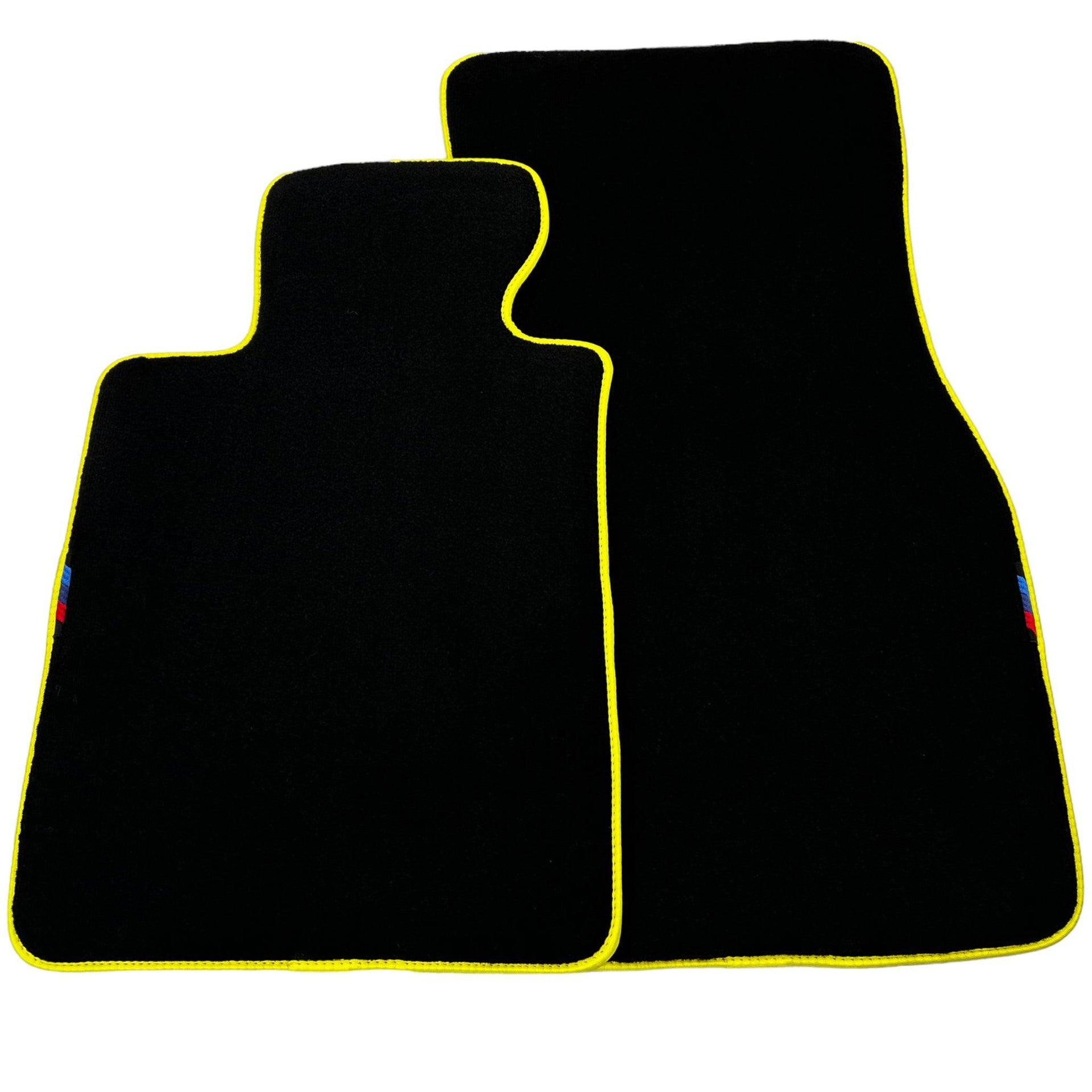 Black Mats For BMW M5 E34 | Yellow Trim - AutoWin
