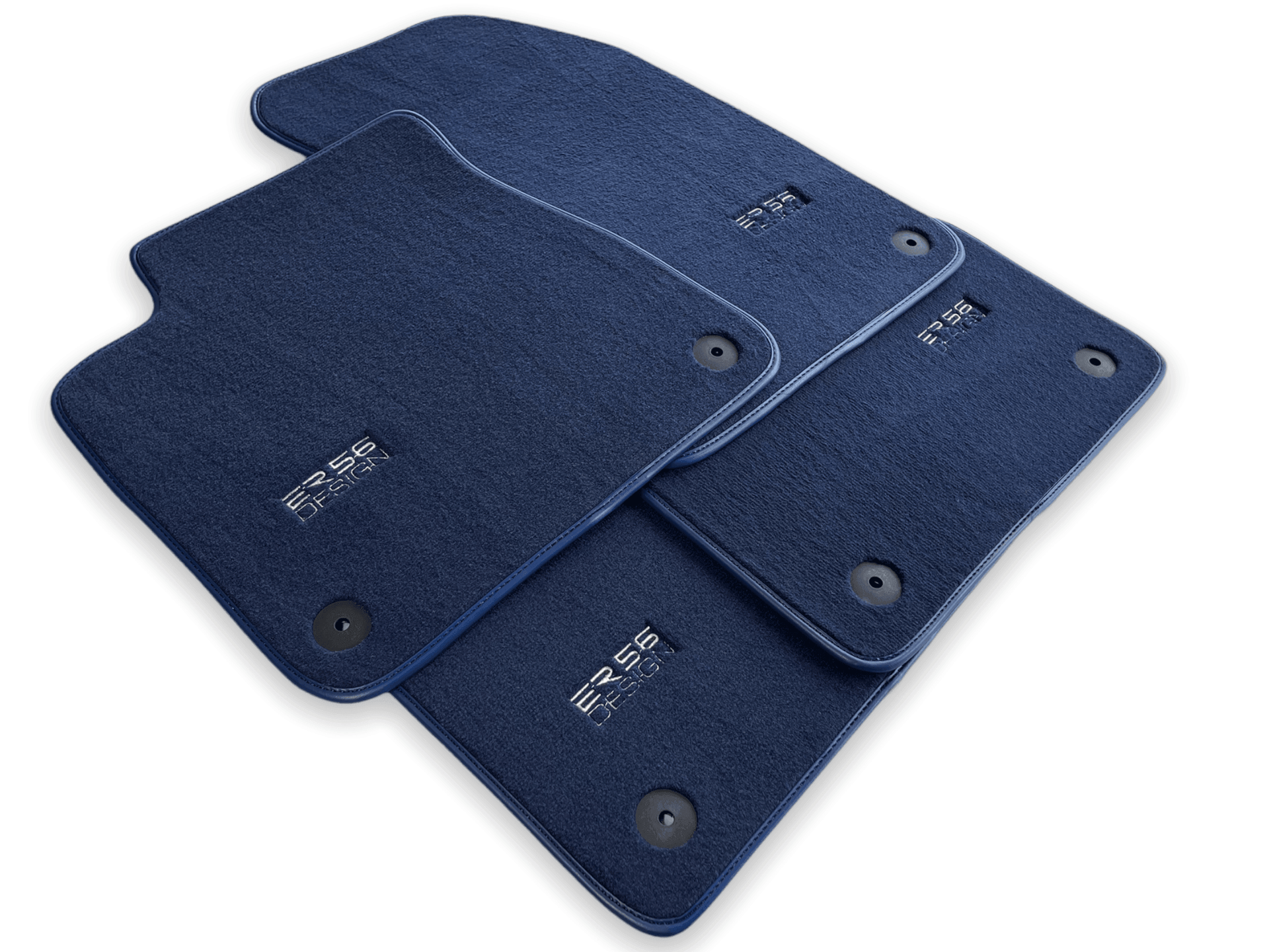 Dark Blue Floor Mats for Audi A6 - C5 Avant Facelift (2002-2004) | ER56 Design - AutoWin