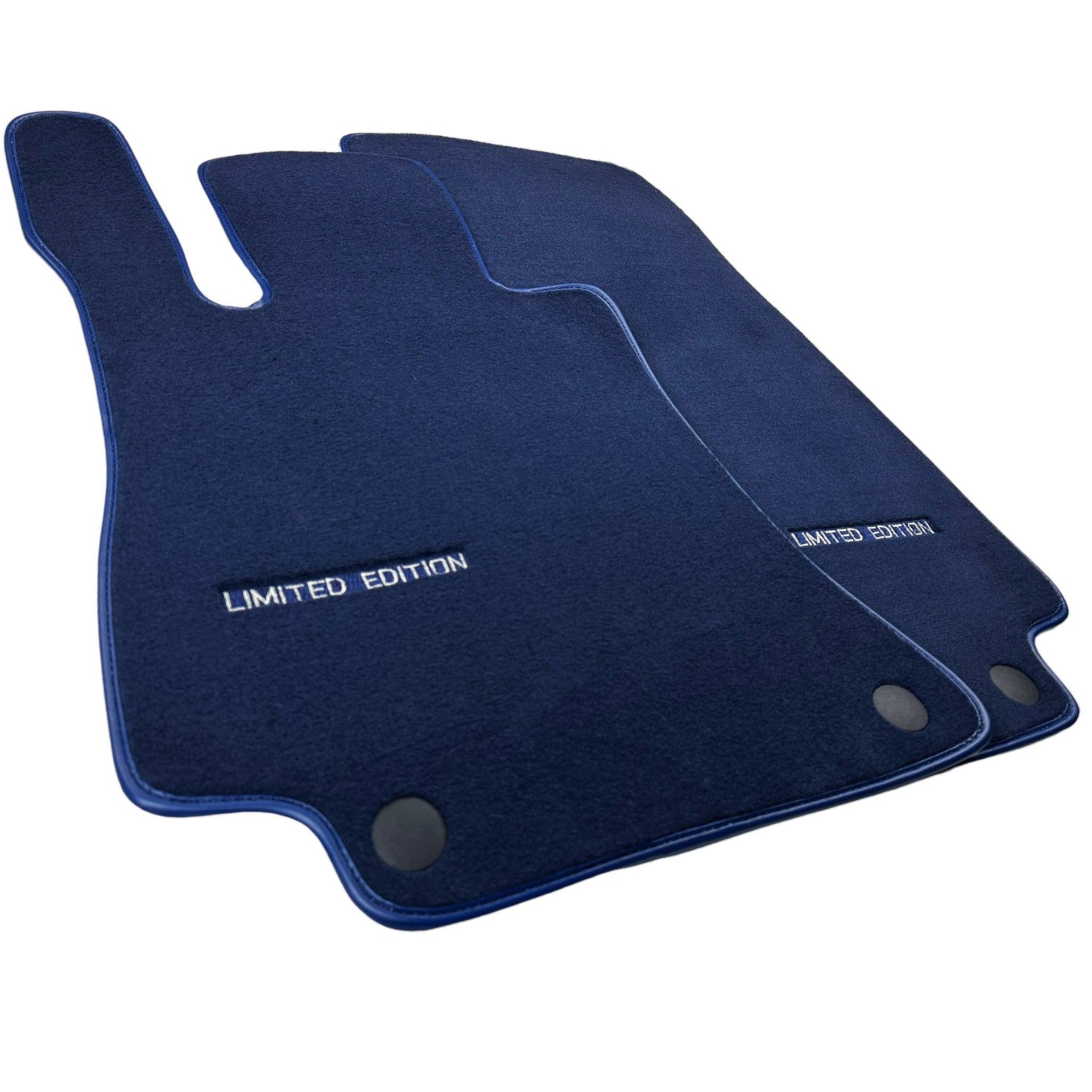 Dark Blue Floor Mats For Mercedes Benz C-Class S205 Wagon Facelift (2018-2021) | Limited Edition - AutoWin