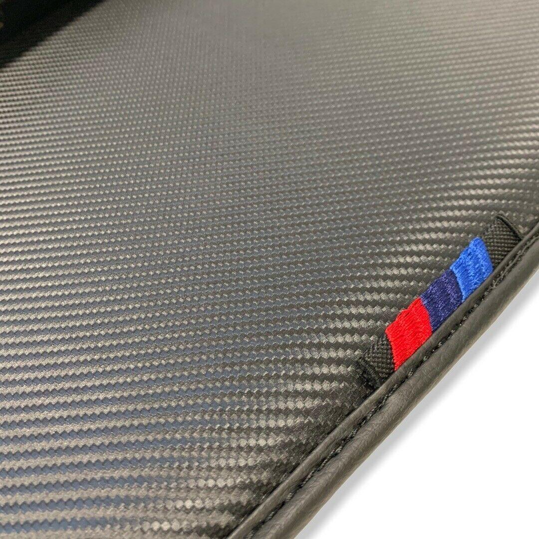 Floor Mats For BMW iX1 - U11 SUV Autowin Brand Carbon Fiber Leather - AutoWin