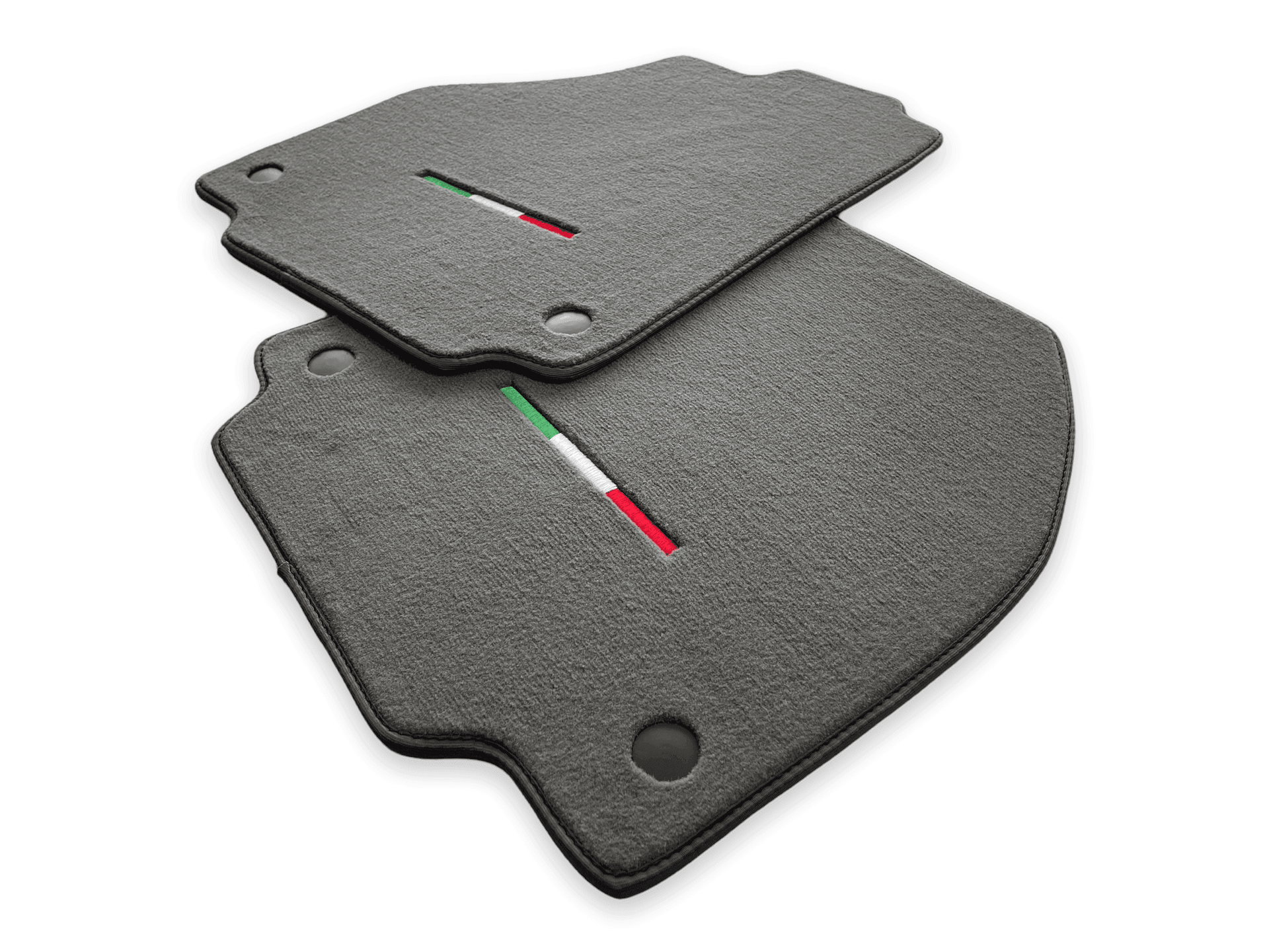 Floor Mats For Ferrari F8 Tributo (2019-2023) Gray Italian Edition - AutoWin
