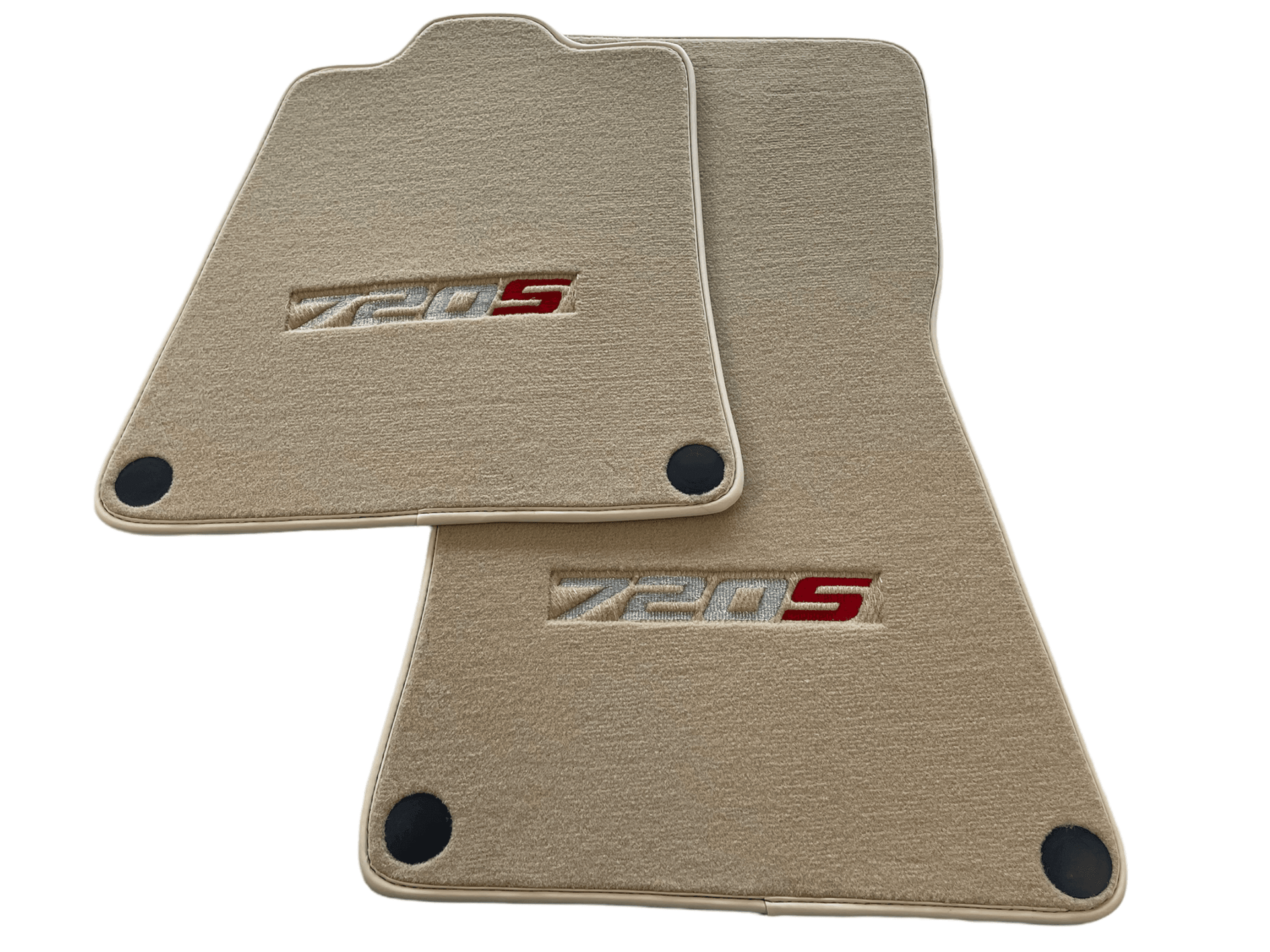 Floor Mats For McLaren 720S Beige Tailored Carpets Set AutoWin - AutoWin