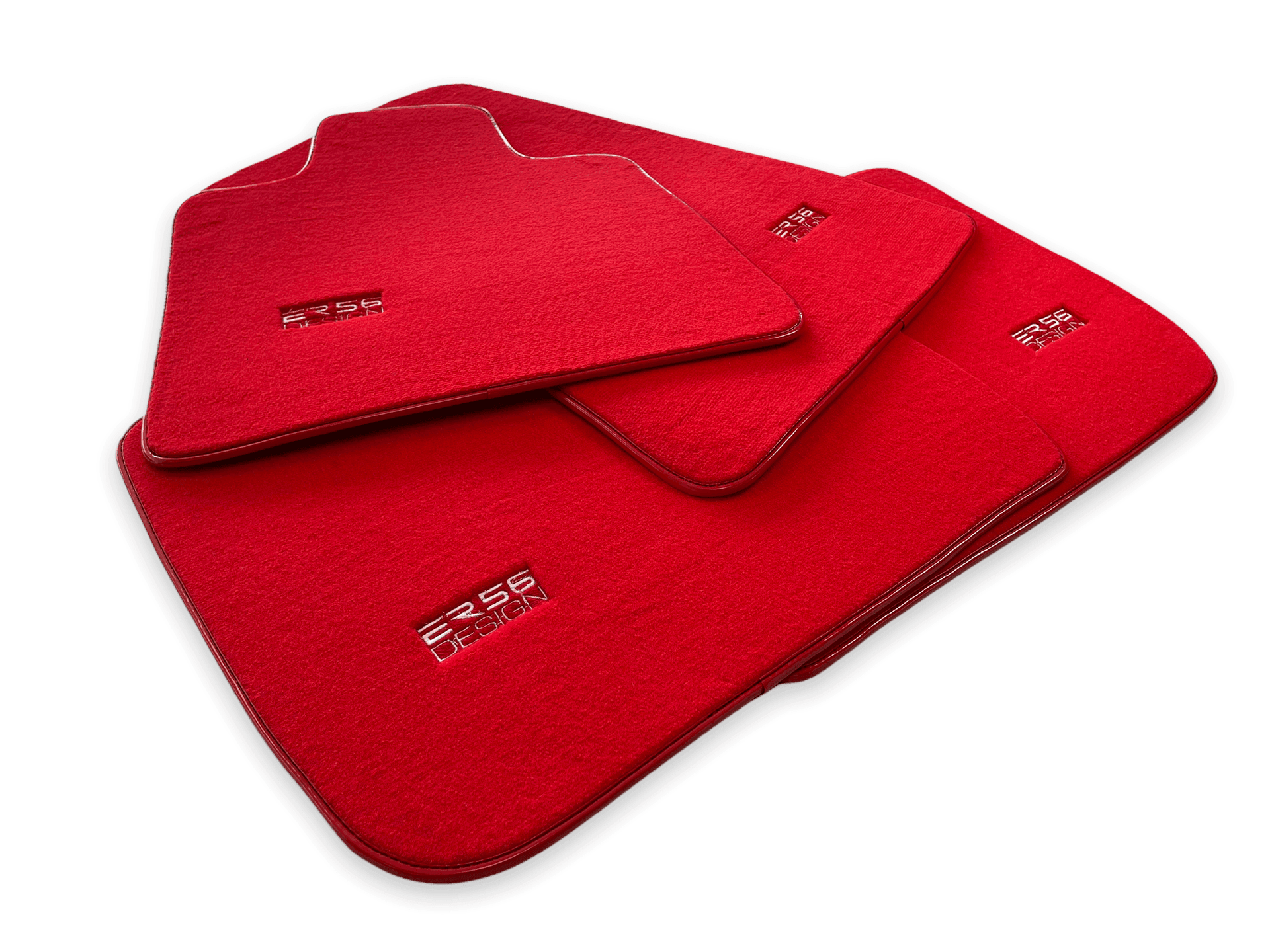 Floor Mats For Rolls Royce Phantom VIII (2017-2024) Red ER56 Design - AutoWin