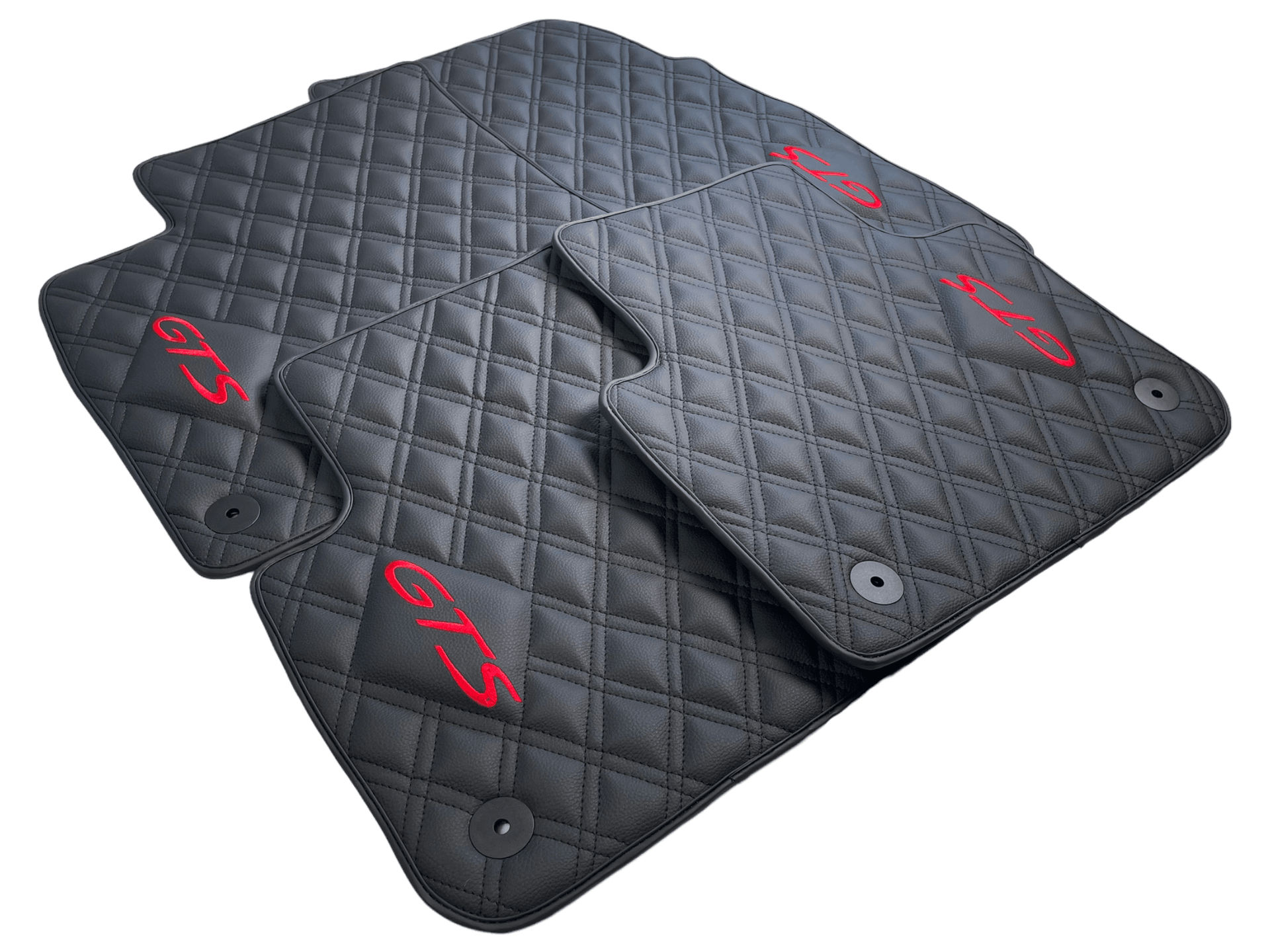 Leather Floor Mats for Porsche Cayenne GTS 2018-2023 - AutoWin