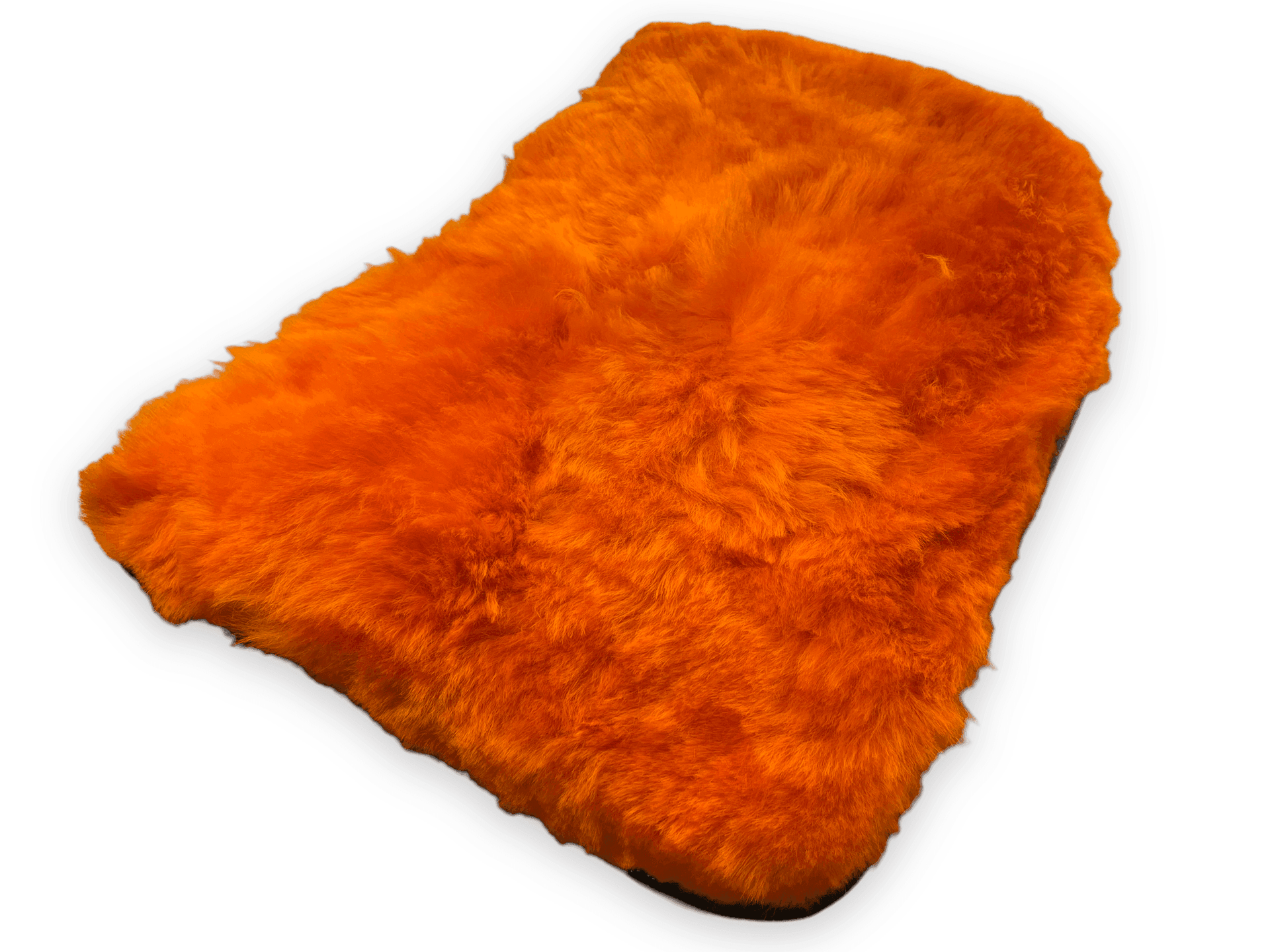 Orange Sheepskin Floor Mats For Rolls Royce Phantom Drophead Coupe 2007–2016 Er56 Design Brand - AutoWin