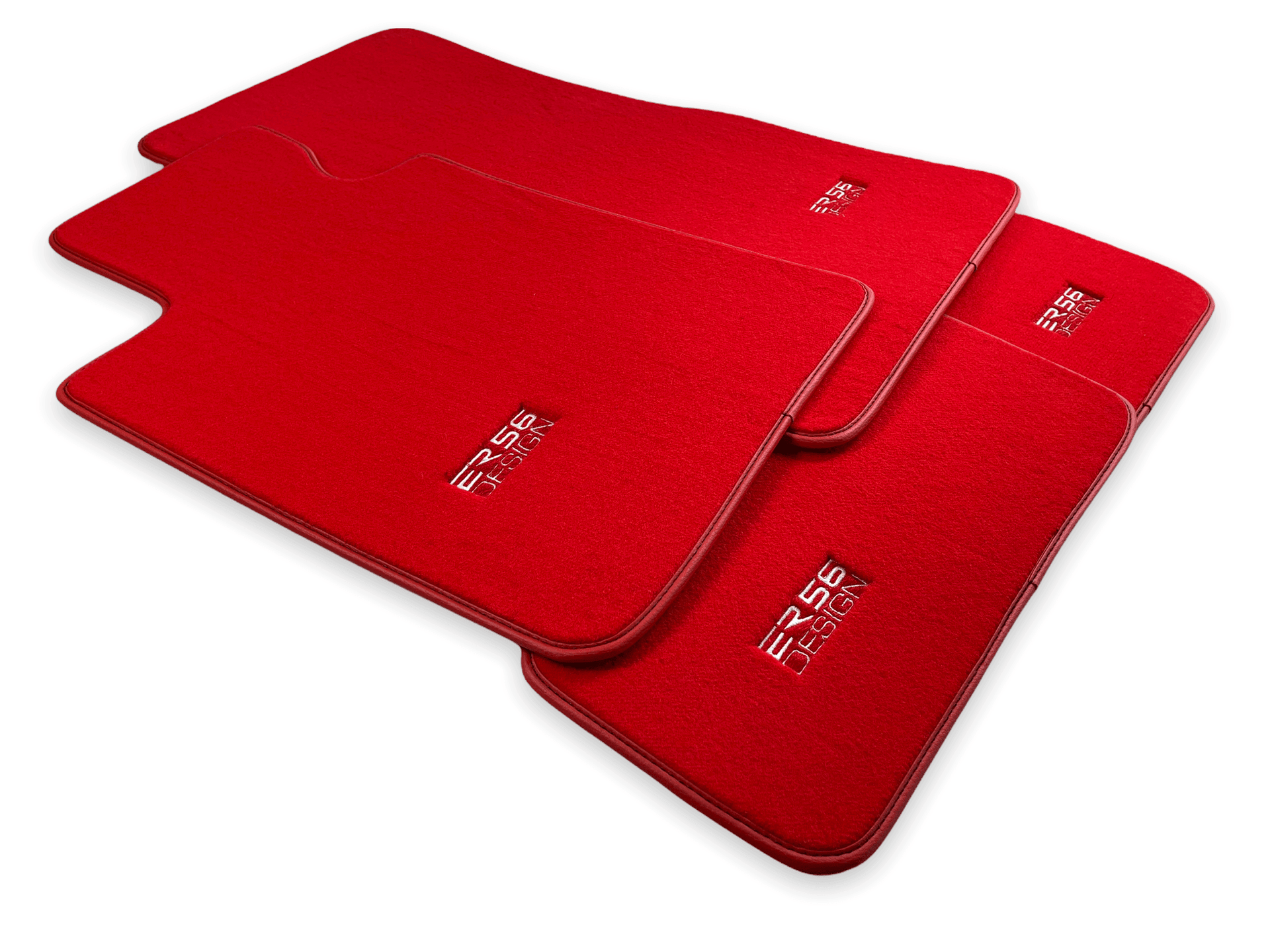 Red Floor Mats For BMW 6 Series E63 - ER56 Design Brand - AutoWin