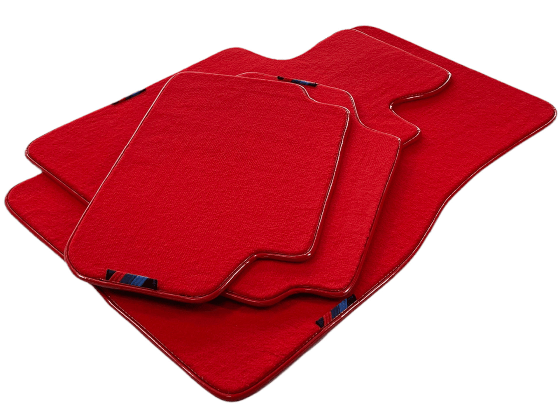 Red Mats For BMW 5 Series E28 Sedan With M Package AutoWin Brand - AutoWin