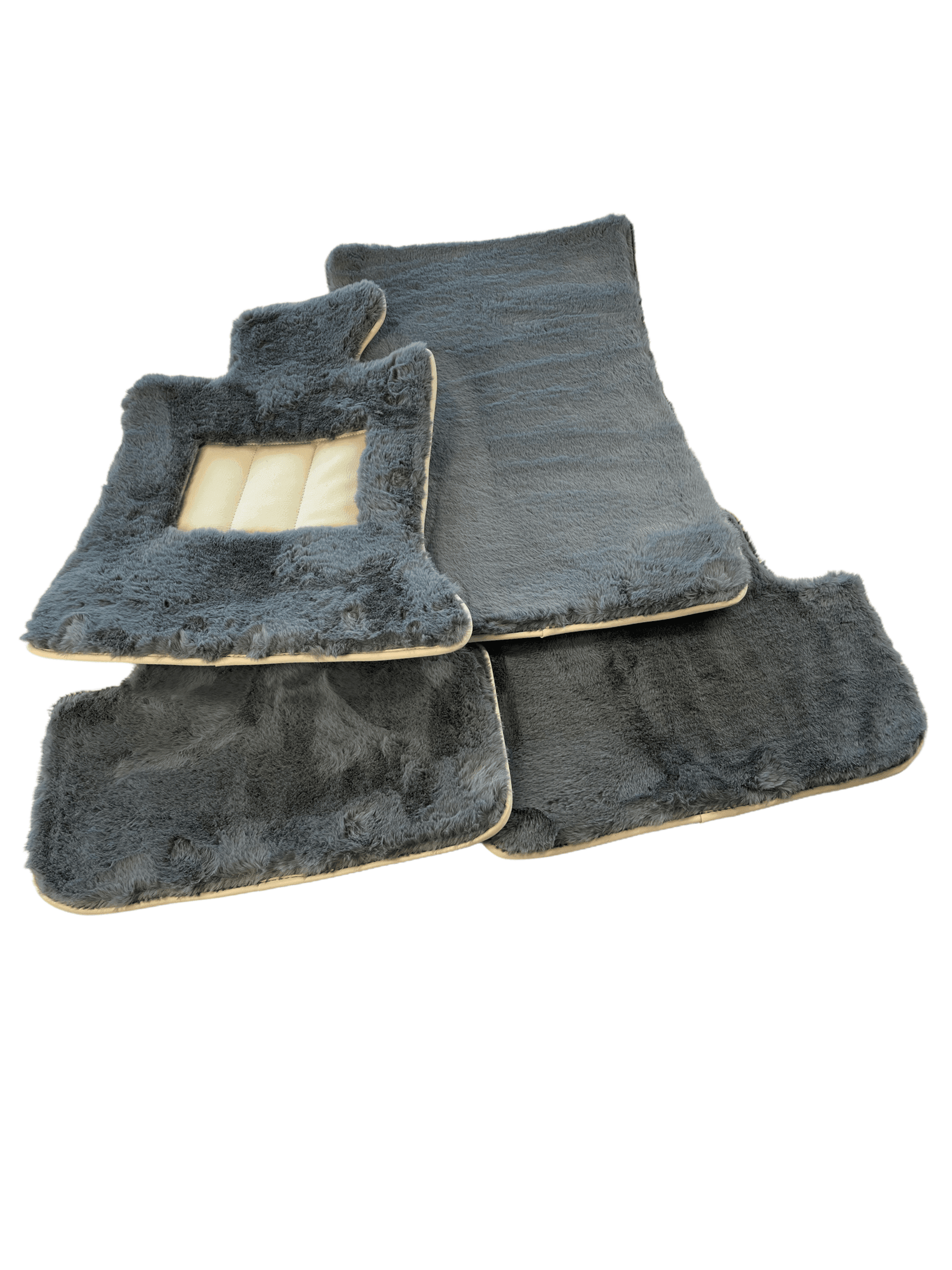 Sheepskin Floor Mats For Rolls Royce Phantom Drophead Coupe 2007–2016 Er56 Design Brand - AutoWin
