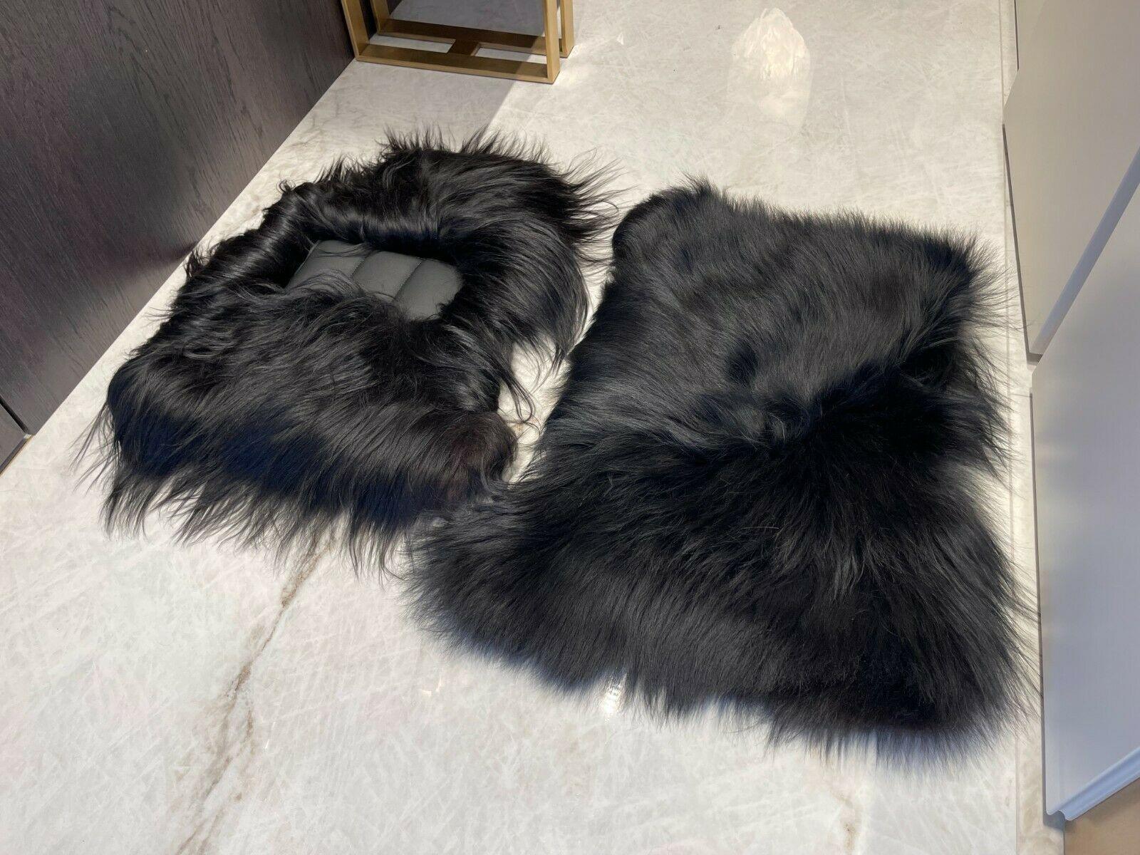 Sheepskin Floor Mats For Rolls Royce Wraith 2013–2023 Er56 Design - AutoWin