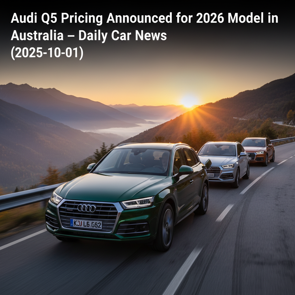 Audi Q5 Preise für das Modelljahr 2026 in Australien bekanntgegeben – Daily Car News (01.10.2025)