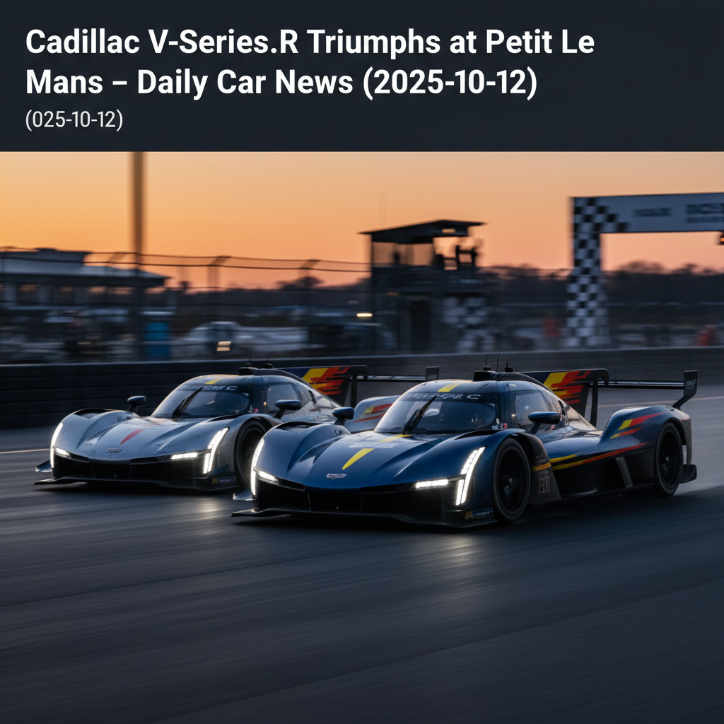 Cadillac V-Series.R triumphiert beim Petit Le Mans – Daily Car News (12.10.2025)