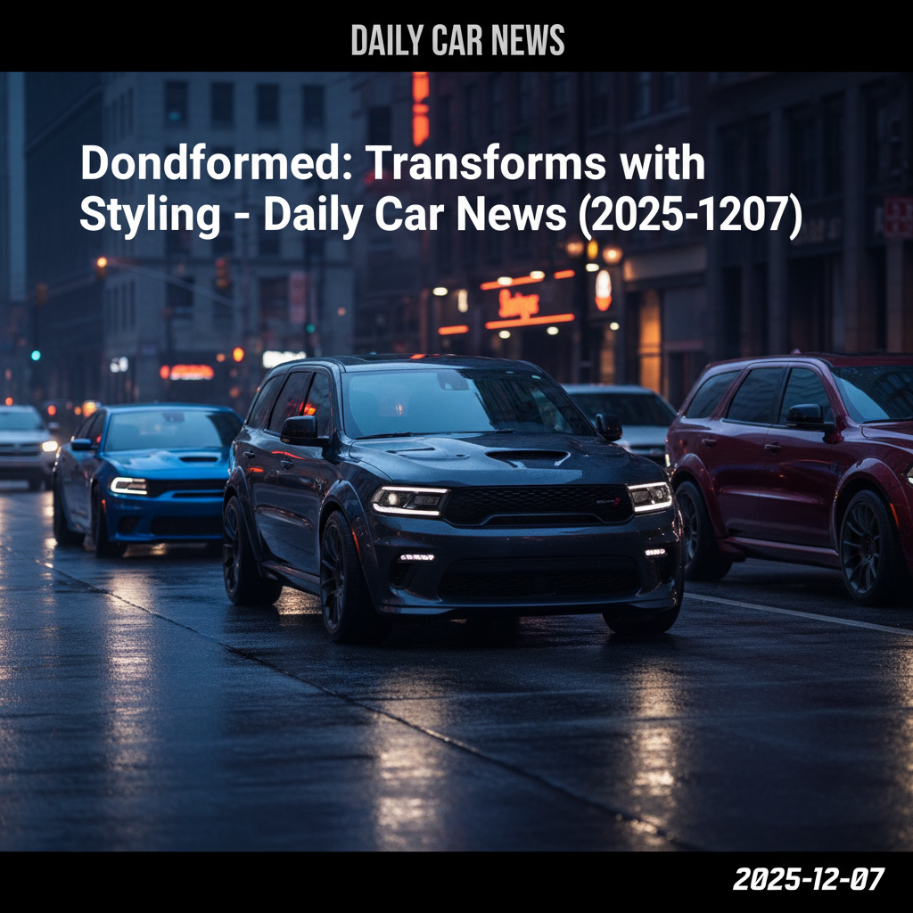 Dodge Durango im neuen Look mit Charger-Design – Daily Car News (07.12.2025)
