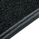 Black Leather Floor Mats for Rolls Royce Phantom Drophead Coupe (2007-2016) ER56 Design - AutoWin