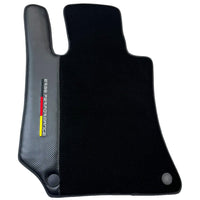 Black Floor Mats for Mercedes Benz C218 Coupe Facelift with Carbon | ER56 Performance - AutoWin