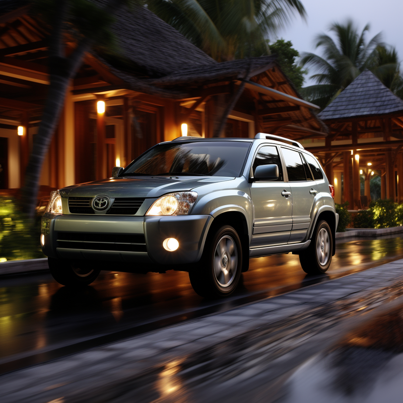 Maßgeschneiderte Fußmatten für Toyota RAV4 3/5 Türen (2003–2006).