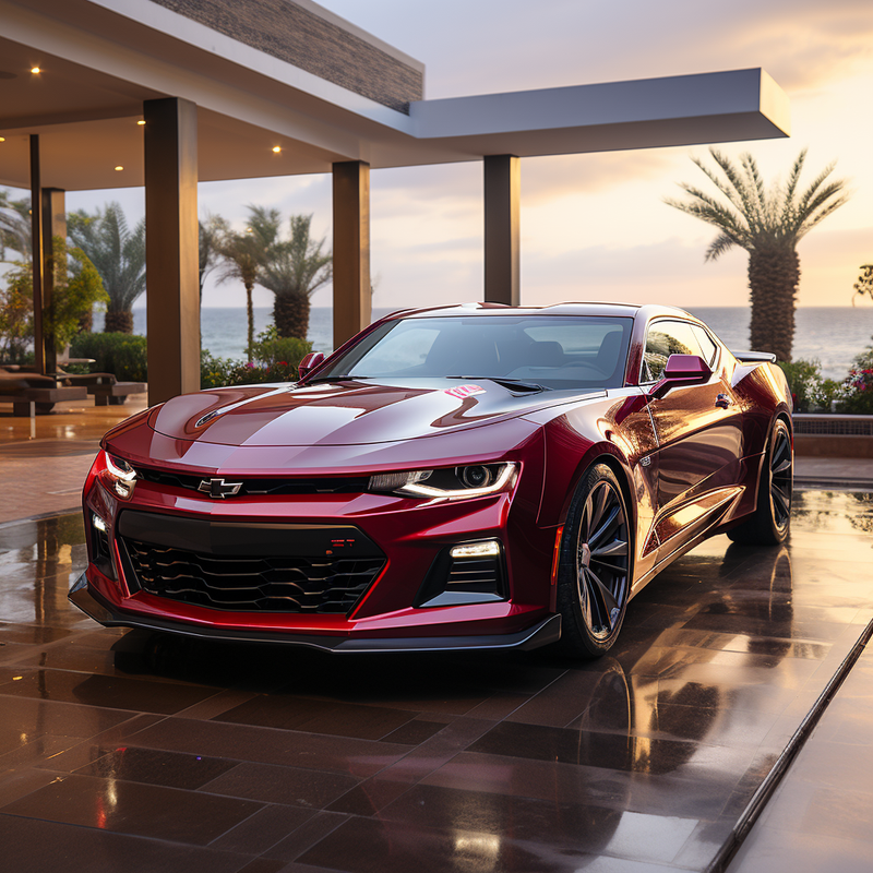 Premium-Fußmatten für Chevrolet Camaro sechste Generation (2016–2024).