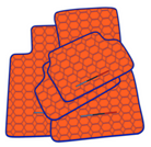 Burgundy Leather Floor Mats for BMW G20 Luxury Sedan (2019-2024)