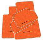 Luxury Brown Leather Floor Mats for BMW G20 Sedan (2019-2024)