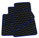 Stylish Premium Orange Leather Floor Mats for BMW G20 (2019-2024)