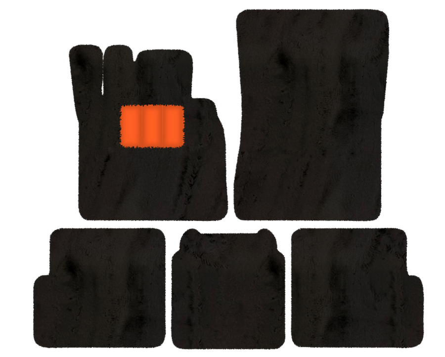 Tapis de voiture en peau de mouton pour Mercedes-Benz G-Class W463 (2008-2018) - Longueur de la peau de mouton, Options de couleur variées
