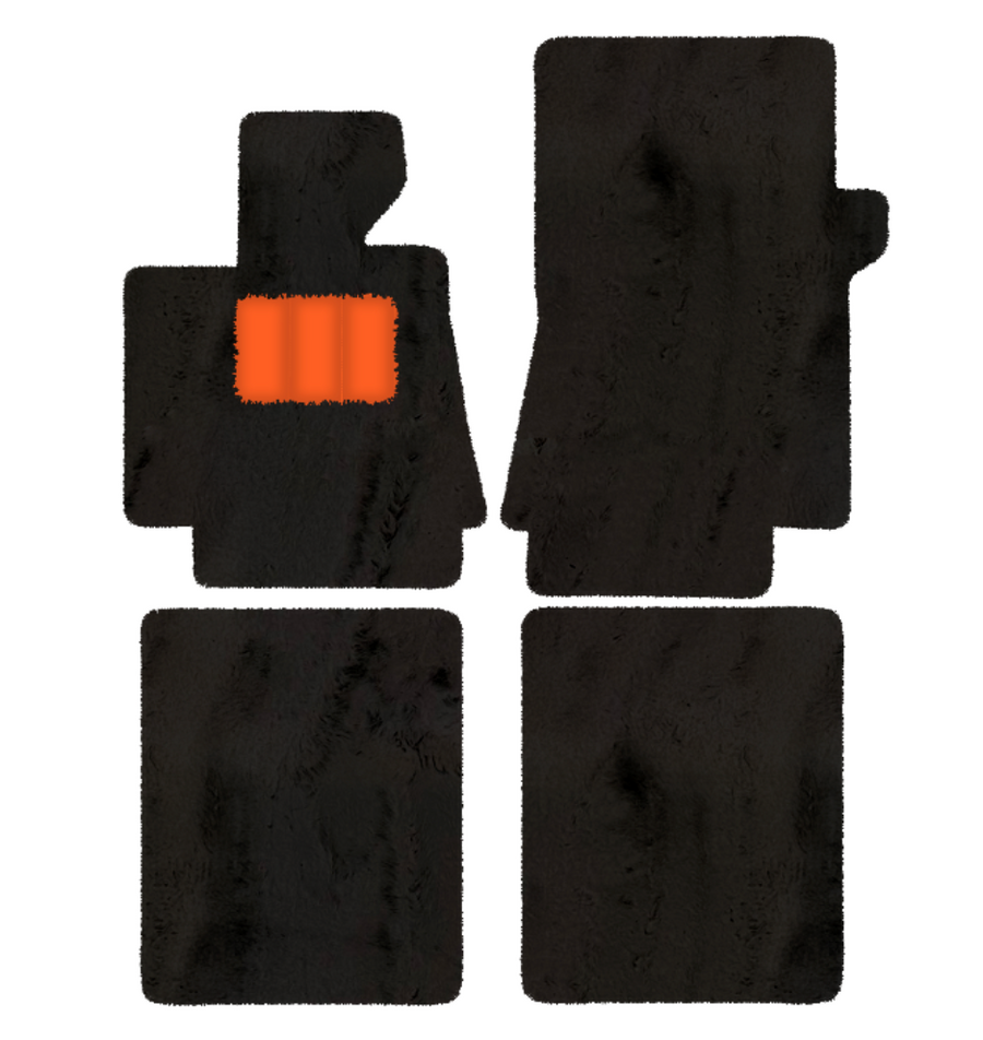 Tapis de voiture en peau de mouton pour Bentley Arnage T (1998-2009) - Longueur de la peau de mouton, Options de couleur variées