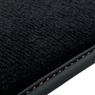 Black Floor Mats for McLaren 720S (2017-2021) with Orange Leather - AutoWin