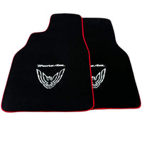 Black Floor Mats Red Trim for Pontiac FireBird (1993-2002) Trans Am - AutoWin