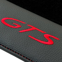 Black Floor Mats for Porsche 911 - 992 GTS (2019-2024) with Leather - AutoWin