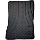 Black Leather Floor Mats for Mercedes-Benz G Class W463 (2008-2018) ER56 Design - AutoWin