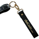 AutoWin Golden Keychain with Black Leather - AutoWin