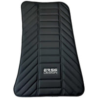 Black Leather Floor Mats for Rolls Royce Ghost Series II (2021-2024) ER56 Design - AutoWin