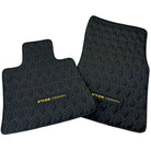 Black Leather Floor Mats for Rolls-Royce Wraith (2013–2023) ER56 Design - AutoWin