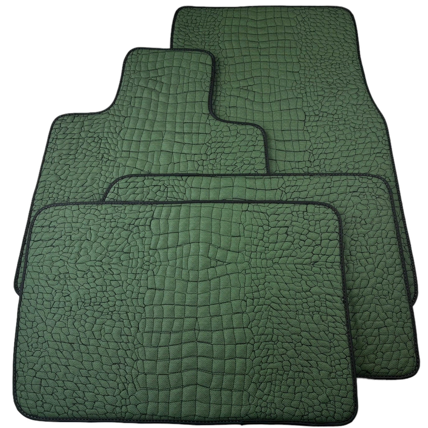 Green Leather Floor Mats for Rolls-Royce Phantom VIII (2017-2024) - AutoWin