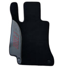 Black Floor Mats for Mercedes Benz C-Class W205 Sedan with Carbon Fiber | AutoWin Edition - AutoWin