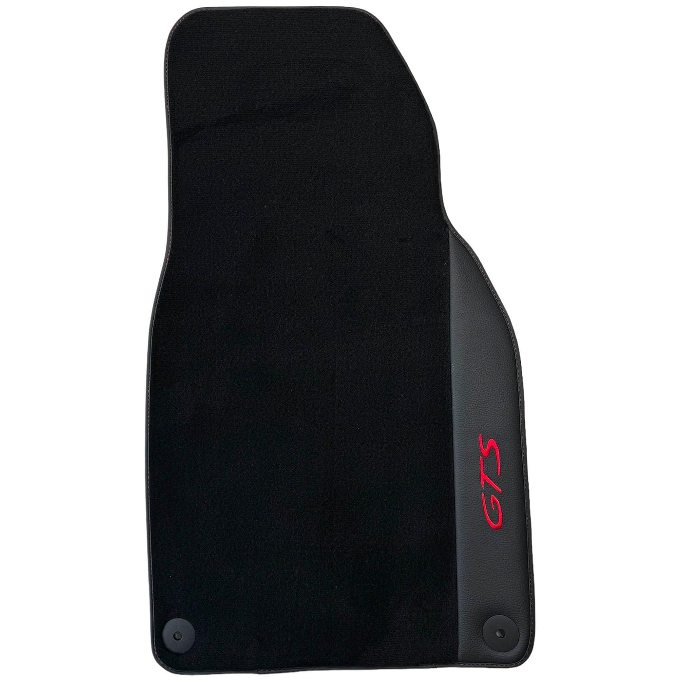 Black Floor Mats for Porsche 911 - 992 GTS (2019-2024) with Leather - AutoWin