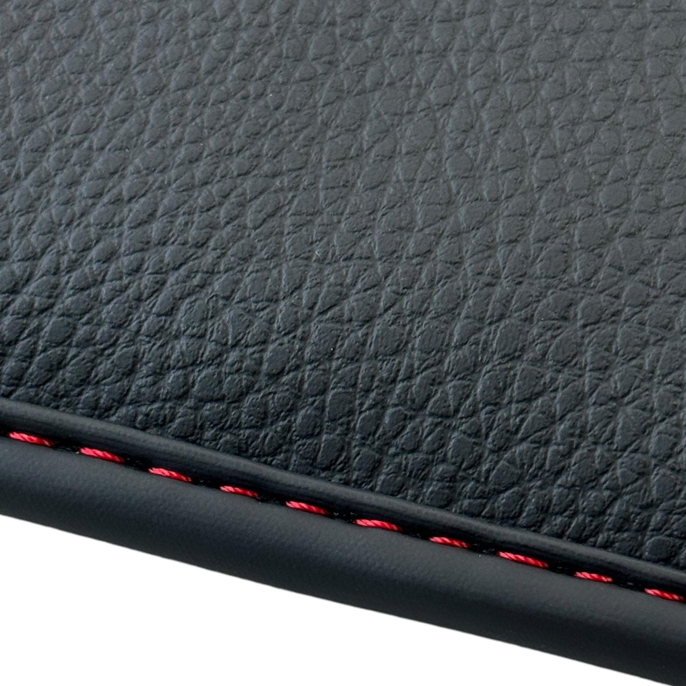 Black Floor Mats for Porsche Panamera GTS (2009-2016) with Leather - AutoWin