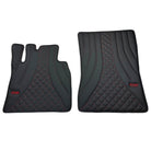 Black Leather Floor Mats for Mercedes-Benz G Class W463 (2008-2018) ER56 Design - AutoWin