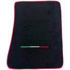 Black Floor Mats for Ferrari Purosangue Long with Red Trim | Italian Edition - AutoWin