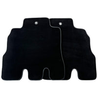 Black Floor Mats for Jeep Wrangler JK (2007-2018) 5 Doors - Double Fixation - AutoWin