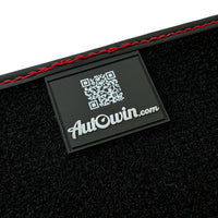 Black Floor Mats for Lamborghini Aventador SVJ with Alcantara Leather - AutoWin