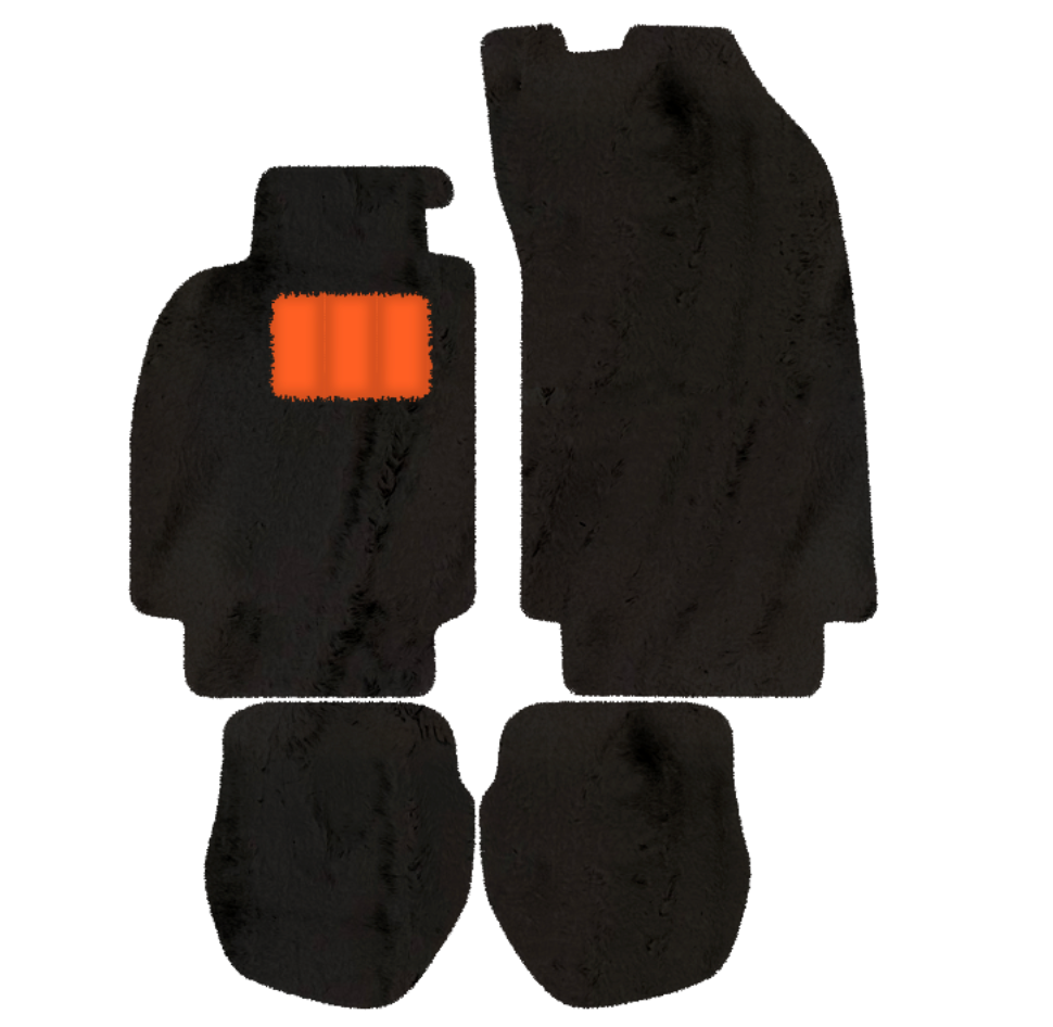 Tapis de voiture noirs pour Porsche 964 (1989-1994) avec carbone | ER56 Performance - AutoWin