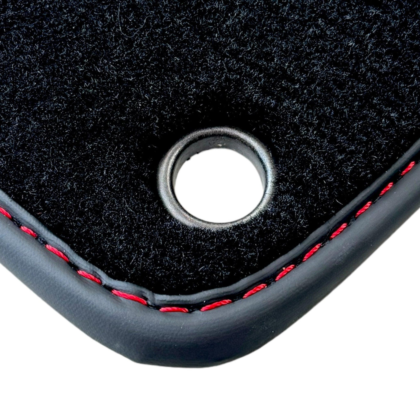 Black Floor Mats for Lamborghini Aventador SVJ with Alcantara Leather - AutoWin