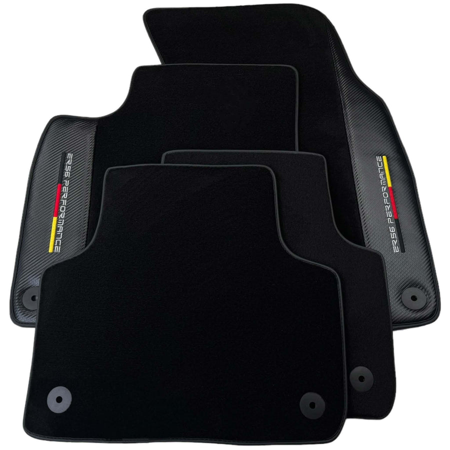Black Floor Mats for Audi A4 - B6 Convertible (2002-2006) | ER56 Performance - AutoWin
