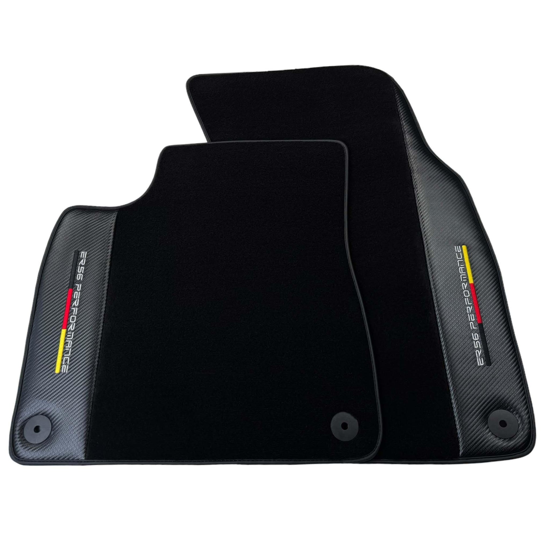 Black Floor Mats for Porsche 987 Boxster (2005-2012) with Carbon | ER56 Performance - AutoWin