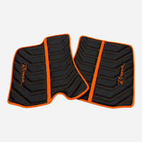 Black Leather Floor Mats for Ferrari Roma (2021-2024) Yellow Sewing